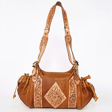 American Darling Hobo Hand Tooled Genuine Leather Western Women Bag | Handbag Purse Bags for Cute